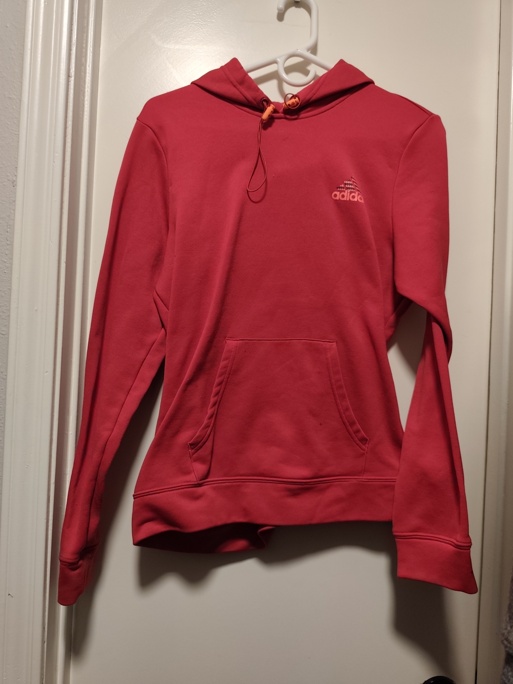 adidas Originals Coral Pink Hoodie with Kangaroo Pocket